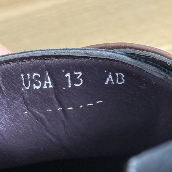 Gatsby Leather Oxford Shoes Brown Black Size 13 Lace Up Derby Orthopedic Ortho - Picture 11 of 13